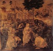 LEONARDO da Vinci The adoration of the Konige Sweden oil painting artist